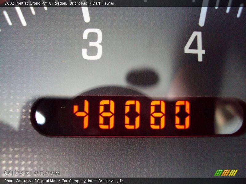 Bright Red / Dark Pewter 2002 Pontiac Grand Am GT Sedan