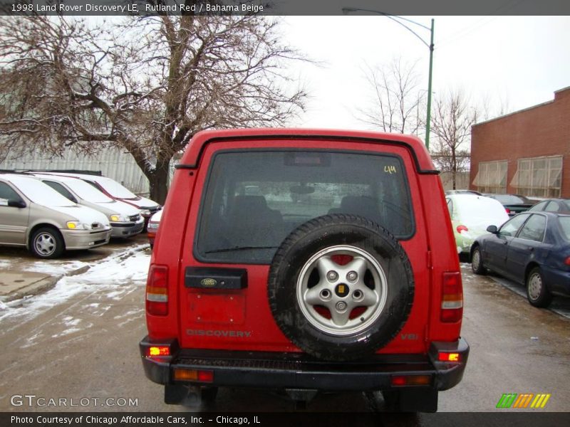 Rutland Red / Bahama Beige 1998 Land Rover Discovery LE