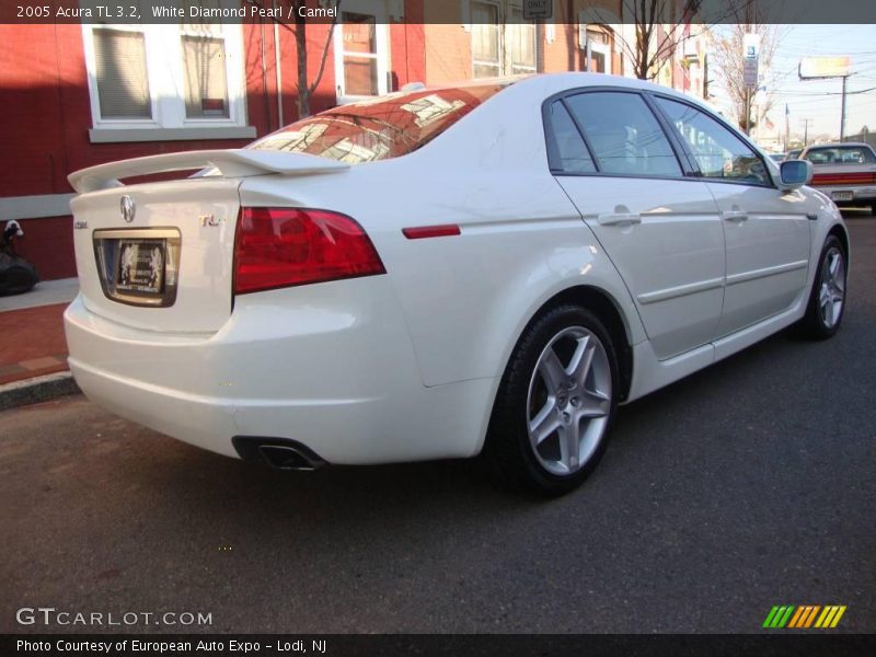 White Diamond Pearl / Camel 2005 Acura TL 3.2