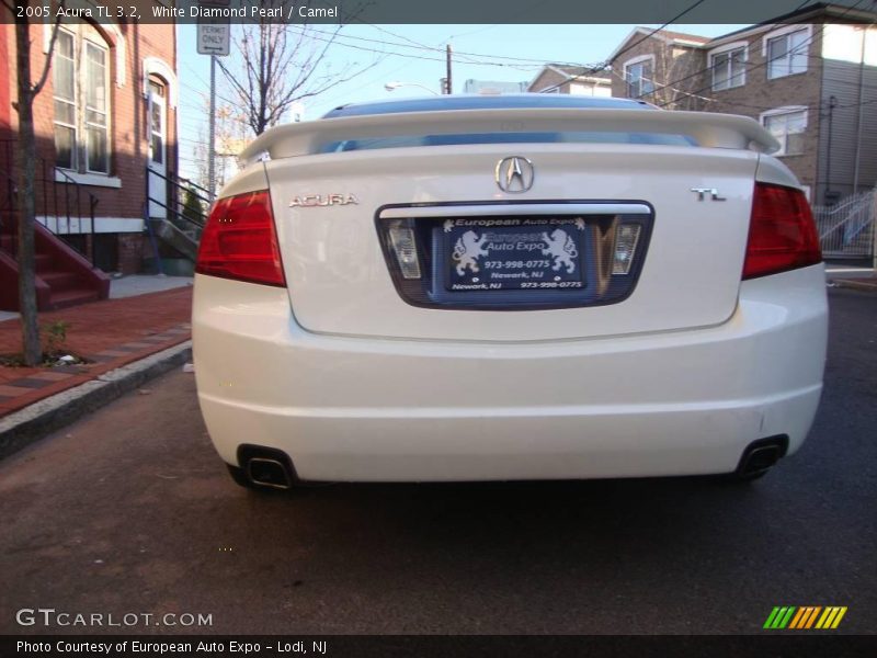 White Diamond Pearl / Camel 2005 Acura TL 3.2