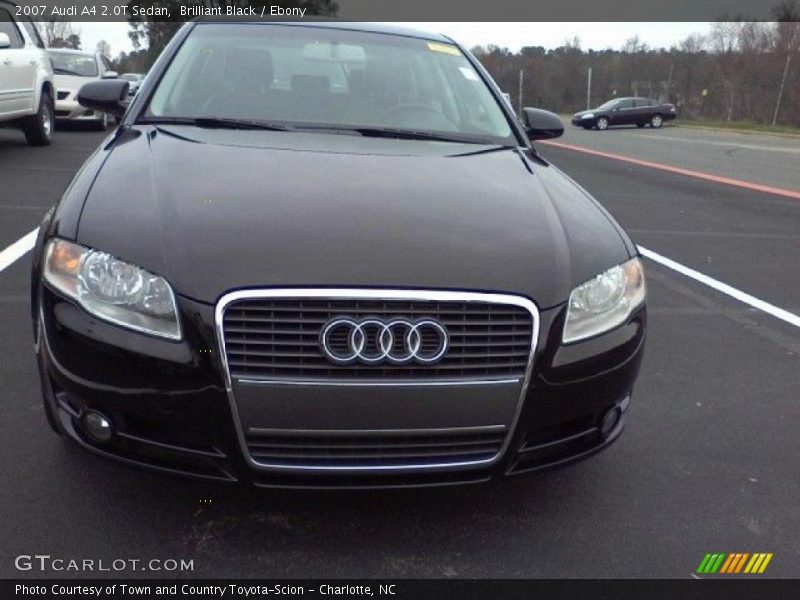 Brilliant Black / Ebony 2007 Audi A4 2.0T Sedan