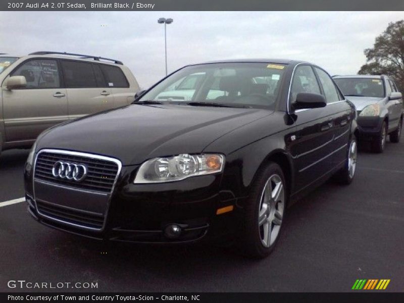 Brilliant Black / Ebony 2007 Audi A4 2.0T Sedan