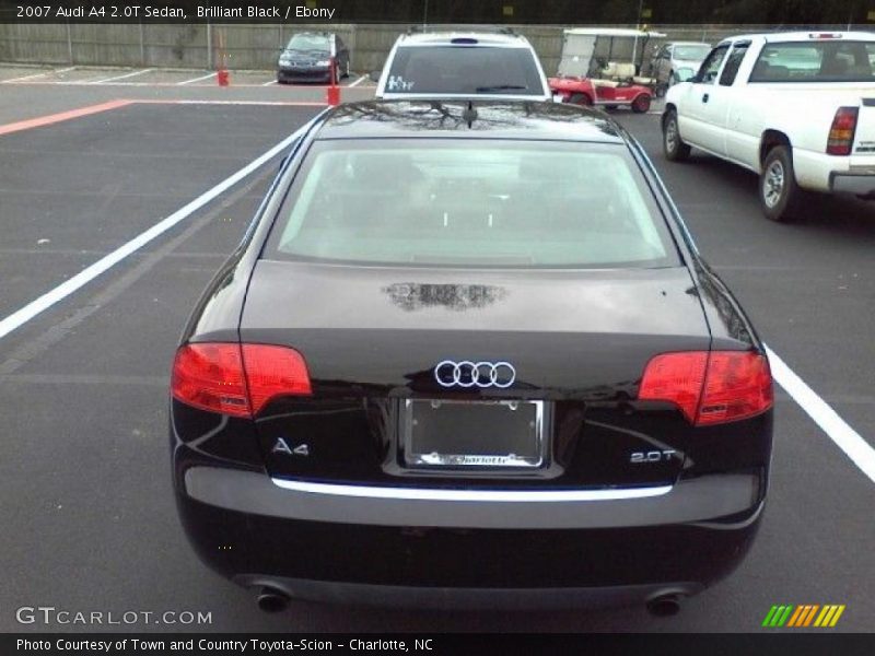 Brilliant Black / Ebony 2007 Audi A4 2.0T Sedan