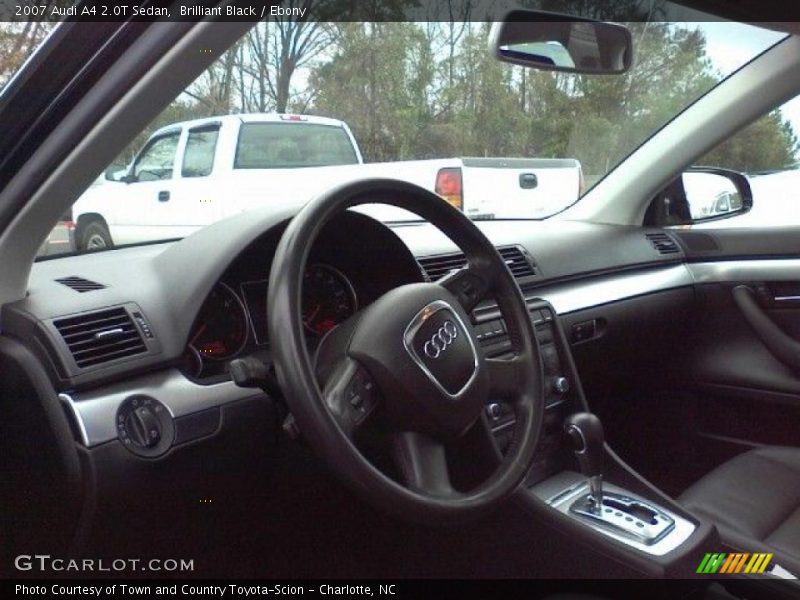 Brilliant Black / Ebony 2007 Audi A4 2.0T Sedan