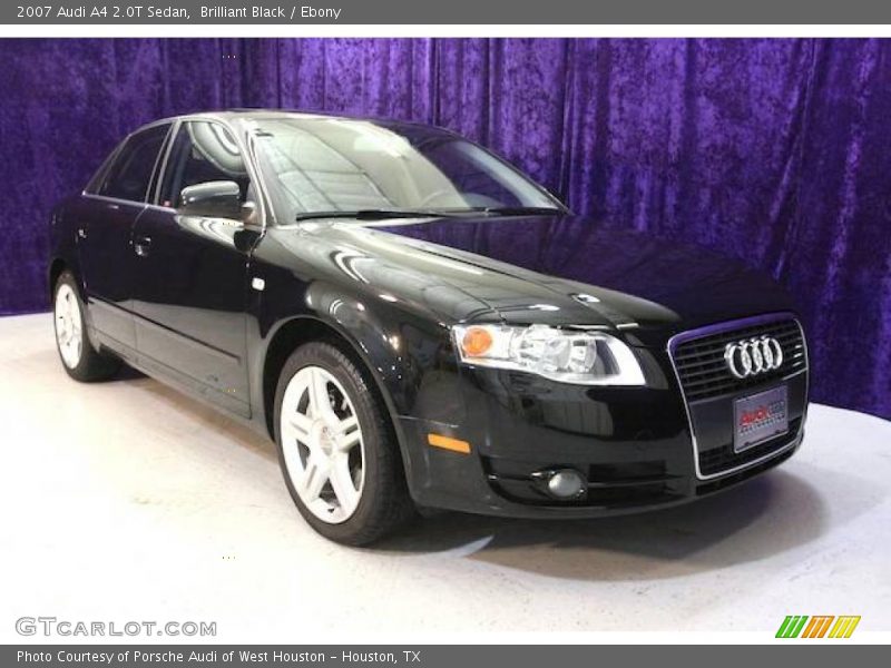Brilliant Black / Ebony 2007 Audi A4 2.0T Sedan