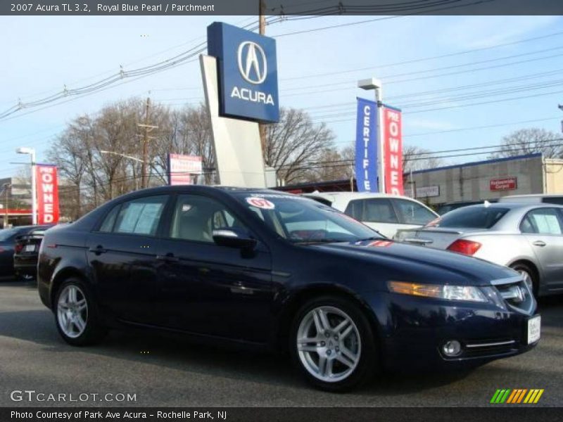 Royal Blue Pearl / Parchment 2007 Acura TL 3.2