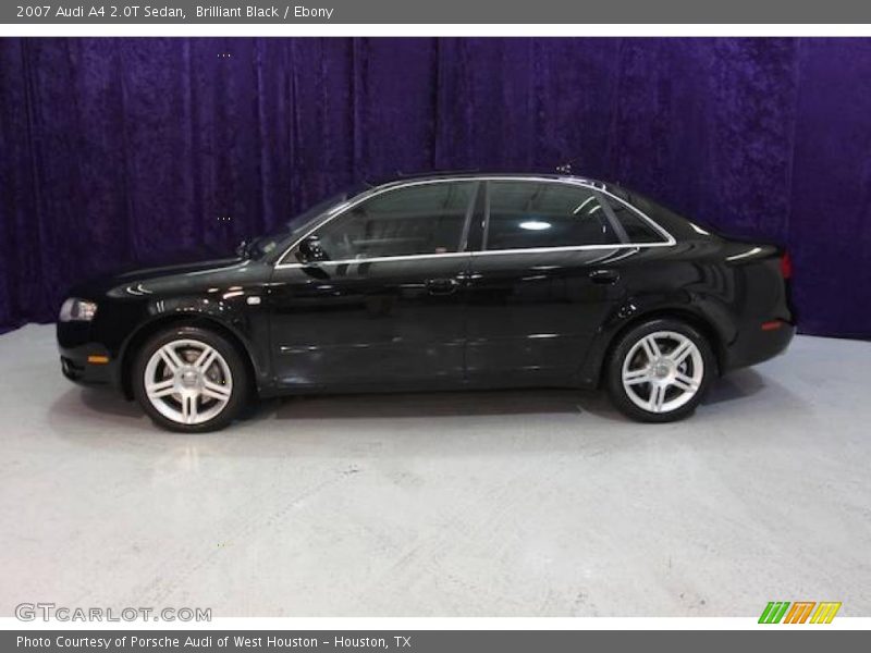 Brilliant Black / Ebony 2007 Audi A4 2.0T Sedan