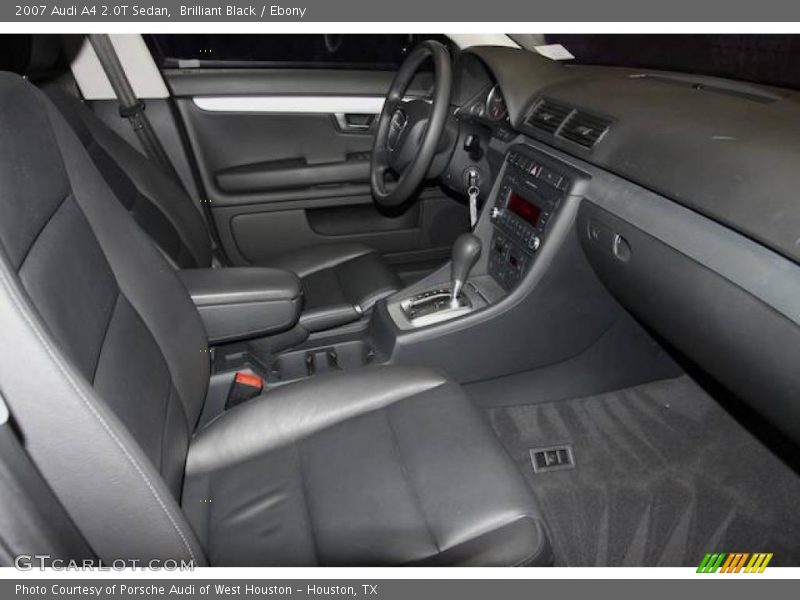 Brilliant Black / Ebony 2007 Audi A4 2.0T Sedan