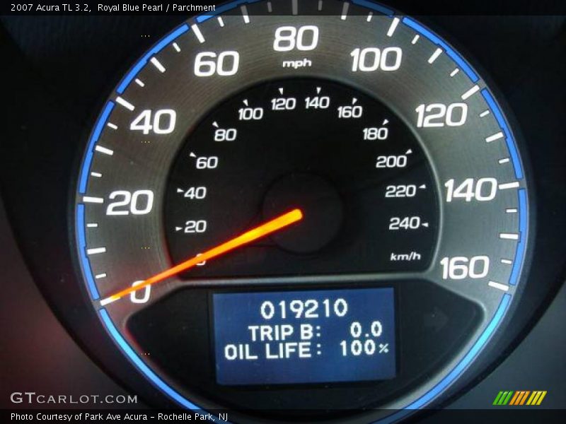 Royal Blue Pearl / Parchment 2007 Acura TL 3.2