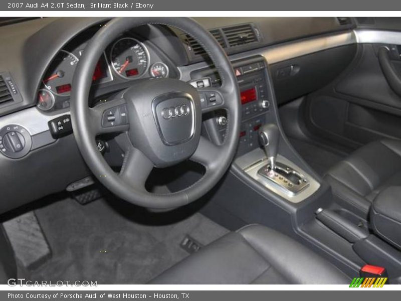 Brilliant Black / Ebony 2007 Audi A4 2.0T Sedan