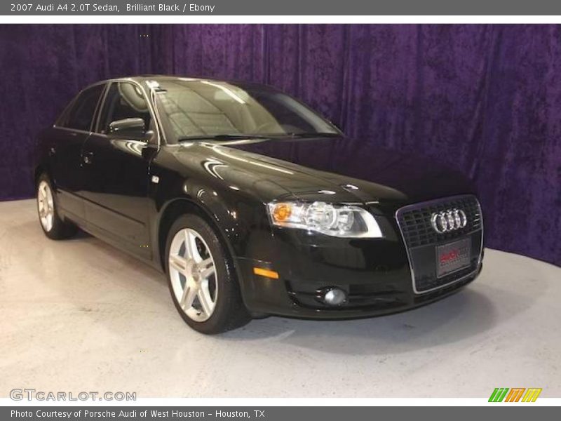 Brilliant Black / Ebony 2007 Audi A4 2.0T Sedan