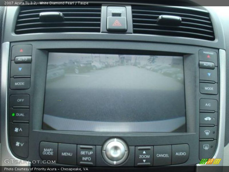 White Diamond Pearl / Taupe 2007 Acura TL 3.2