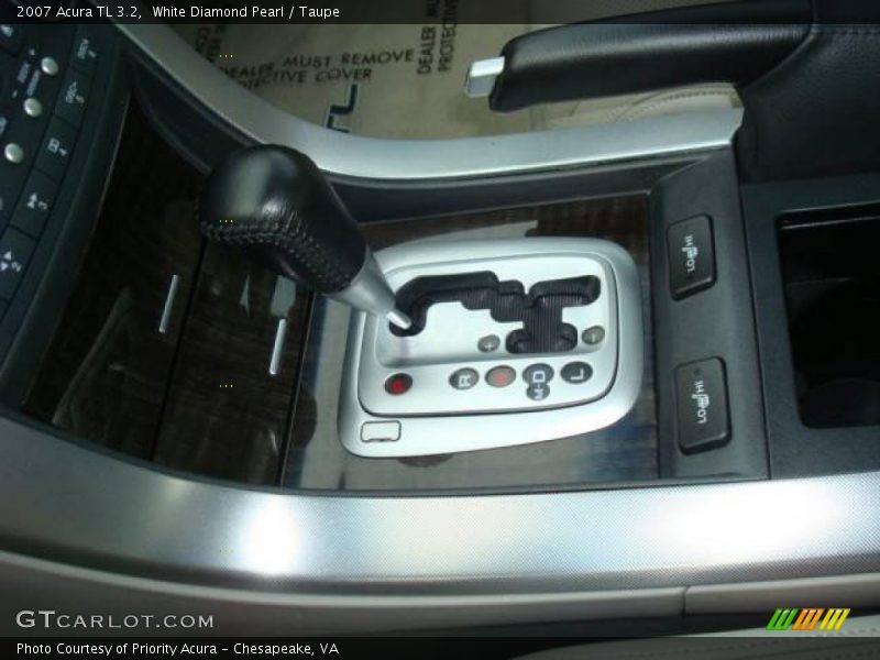 White Diamond Pearl / Taupe 2007 Acura TL 3.2