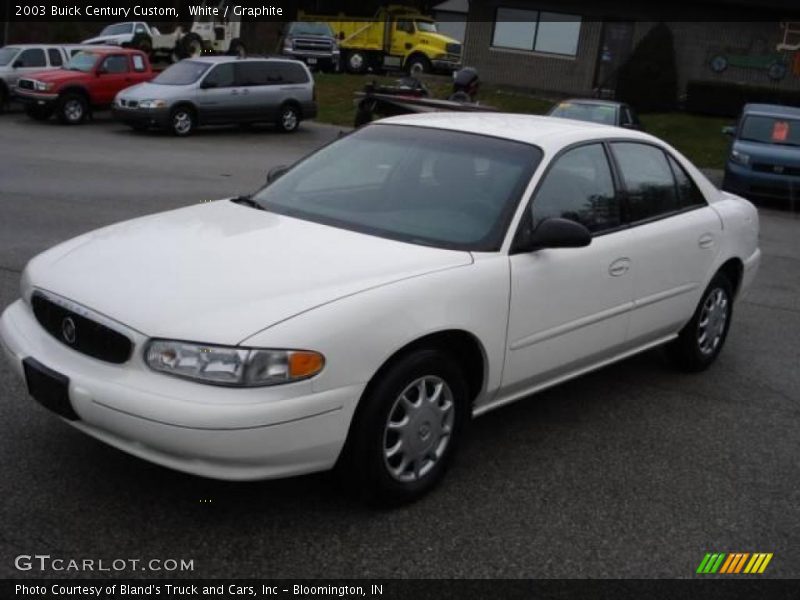 White / Graphite 2003 Buick Century Custom