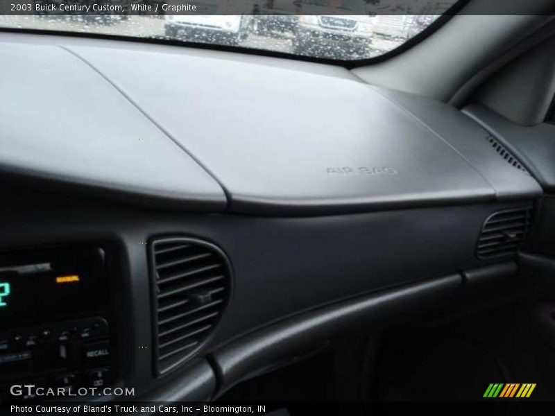 White / Graphite 2003 Buick Century Custom