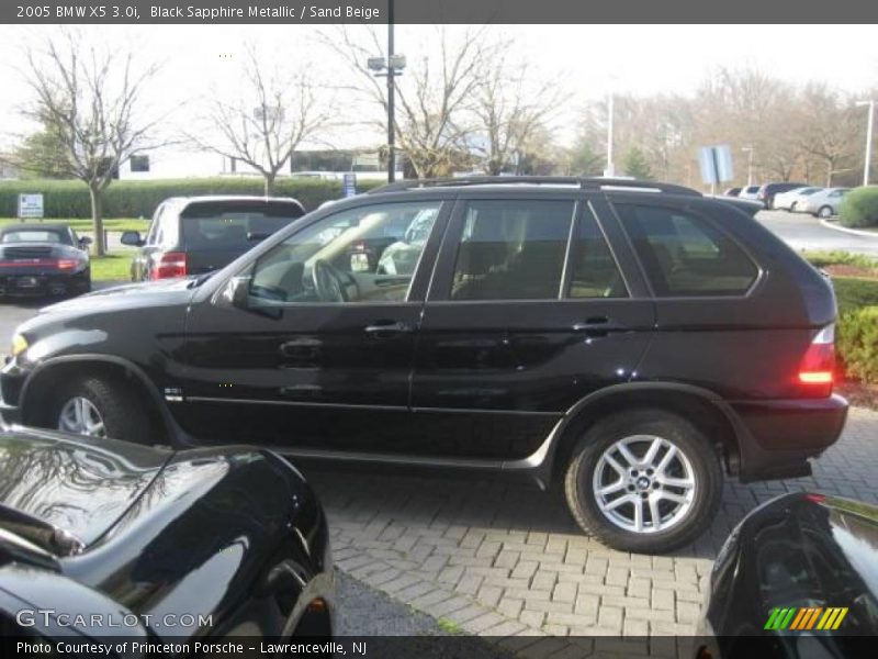 Black Sapphire Metallic / Sand Beige 2005 BMW X5 3.0i