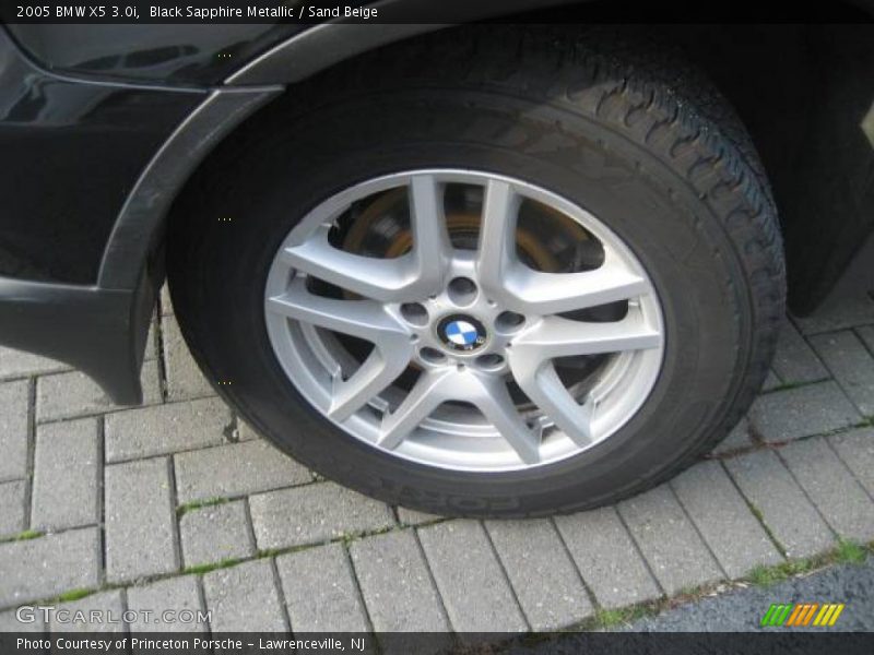 Black Sapphire Metallic / Sand Beige 2005 BMW X5 3.0i