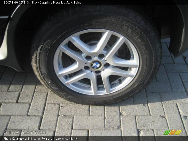 Black Sapphire Metallic / Sand Beige 2005 BMW X5 3.0i