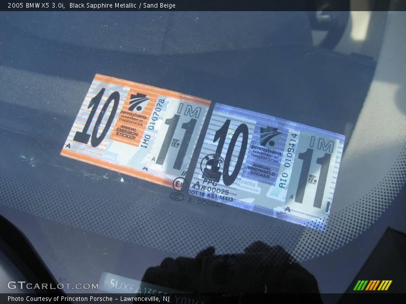 Black Sapphire Metallic / Sand Beige 2005 BMW X5 3.0i