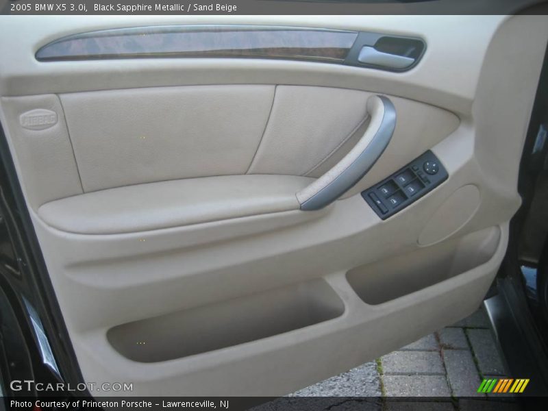Black Sapphire Metallic / Sand Beige 2005 BMW X5 3.0i