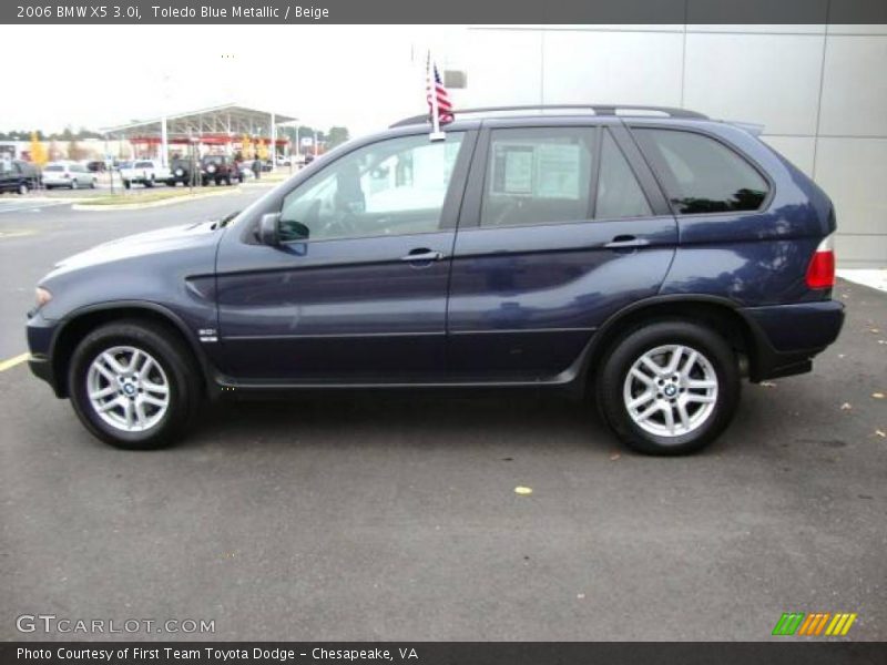 Toledo Blue Metallic / Beige 2006 BMW X5 3.0i