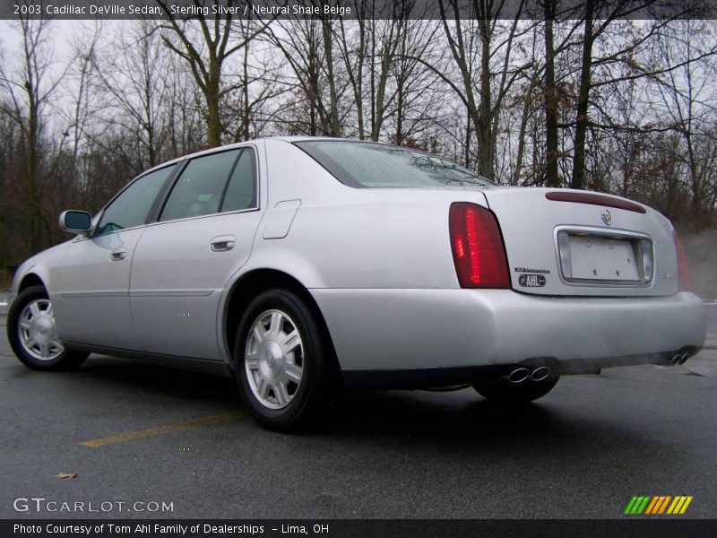 Sterling Silver / Neutral Shale Beige 2003 Cadillac DeVille Sedan