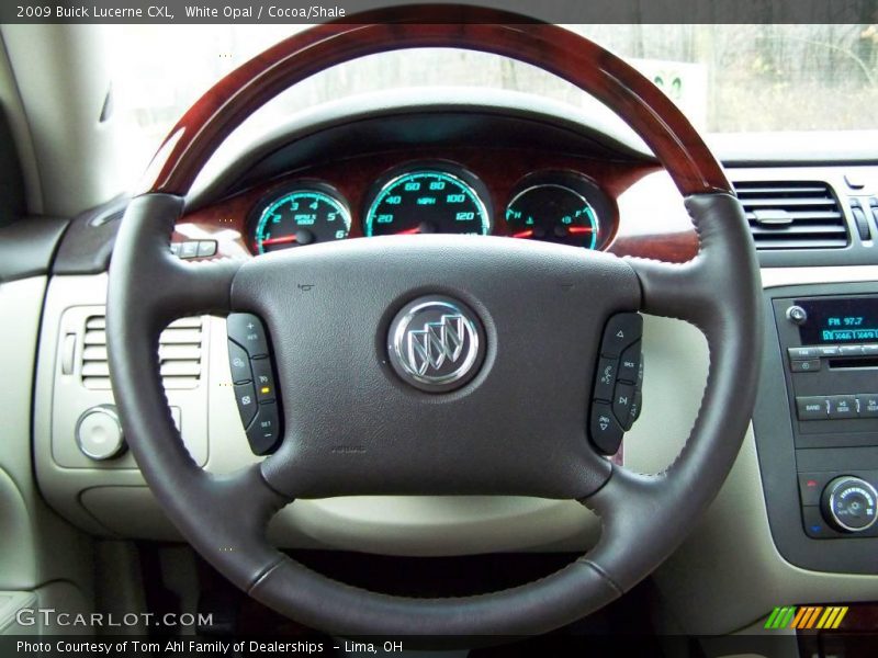 White Opal / Cocoa/Shale 2009 Buick Lucerne CXL