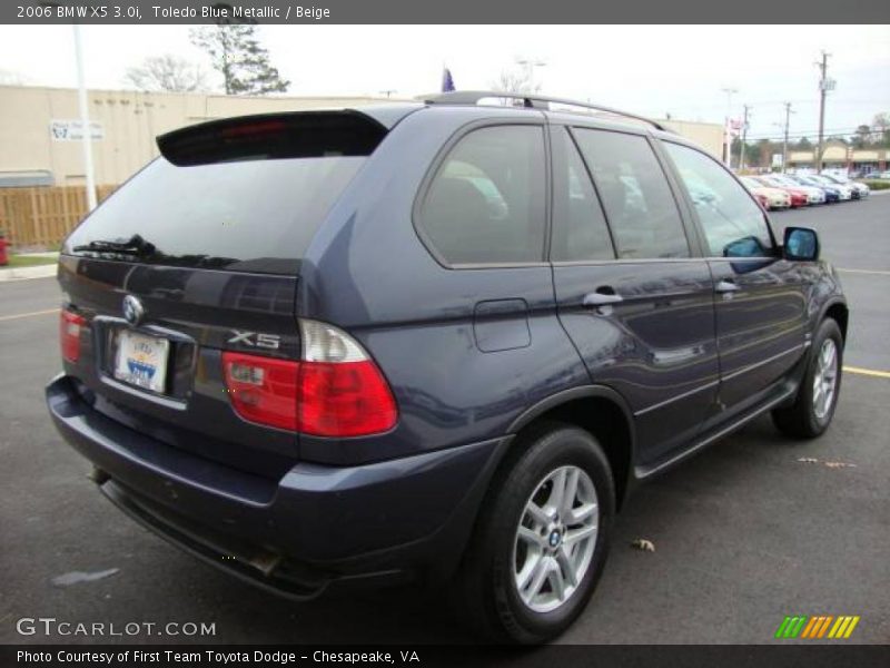 Toledo Blue Metallic / Beige 2006 BMW X5 3.0i
