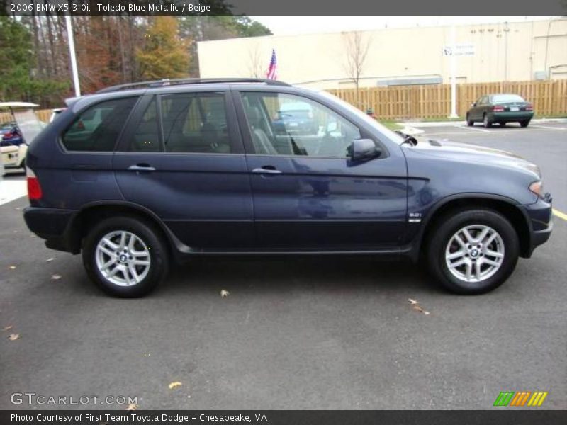 Toledo Blue Metallic / Beige 2006 BMW X5 3.0i