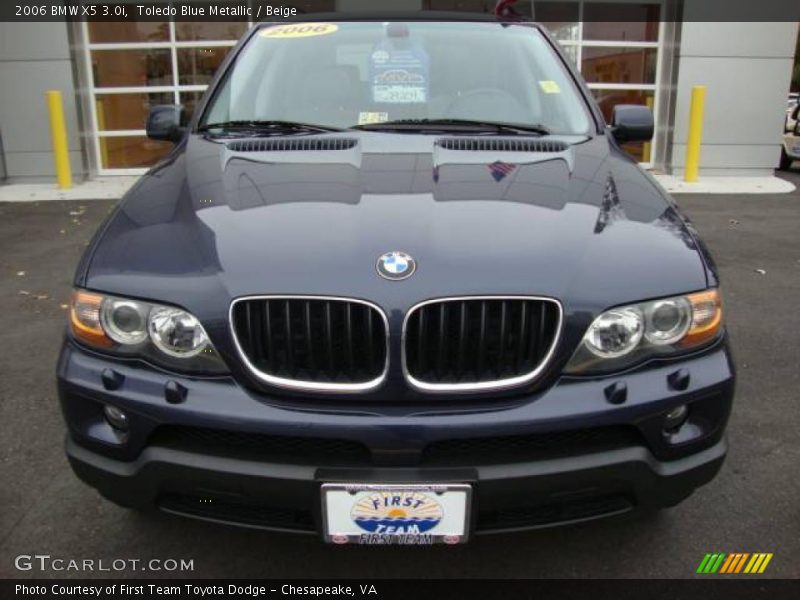 Toledo Blue Metallic / Beige 2006 BMW X5 3.0i