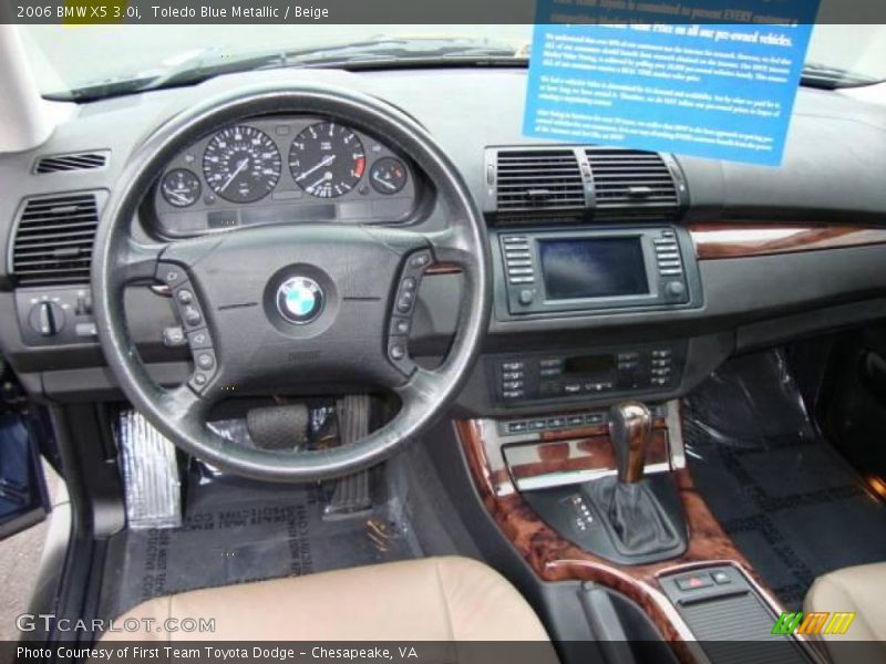 Toledo Blue Metallic / Beige 2006 BMW X5 3.0i
