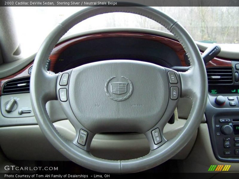 Sterling Silver / Neutral Shale Beige 2003 Cadillac DeVille Sedan