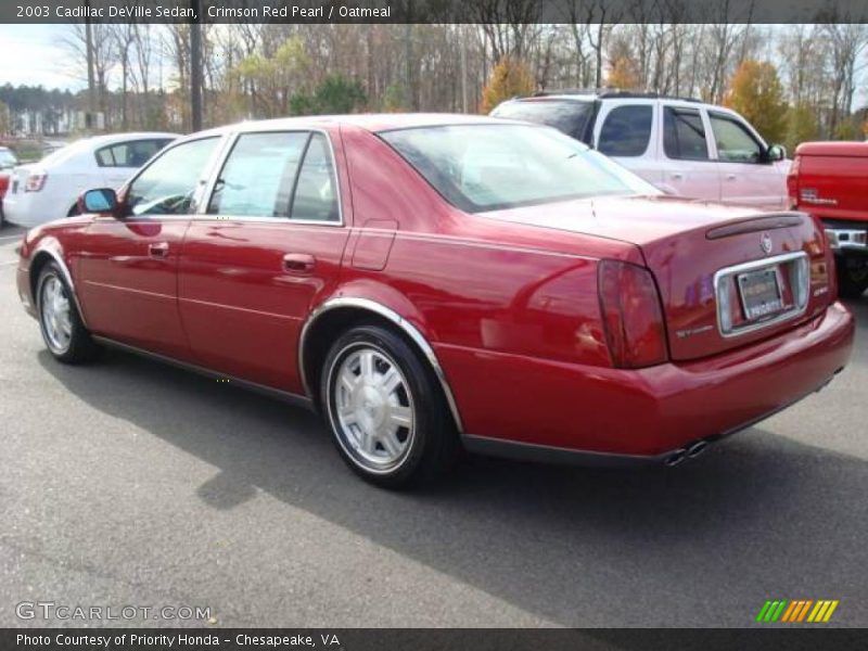 Crimson Red Pearl / Oatmeal 2003 Cadillac DeVille Sedan