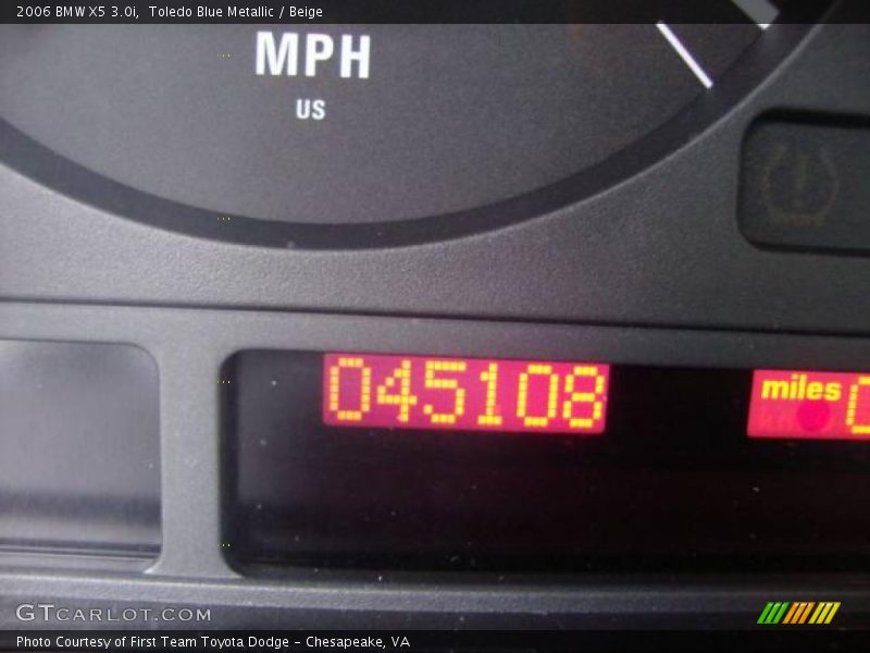 Toledo Blue Metallic / Beige 2006 BMW X5 3.0i