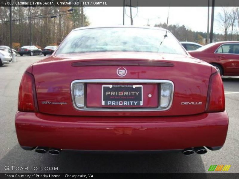 Crimson Red Pearl / Oatmeal 2003 Cadillac DeVille Sedan