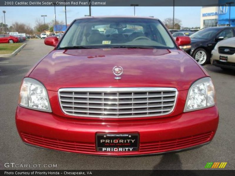 Crimson Red Pearl / Oatmeal 2003 Cadillac DeVille Sedan