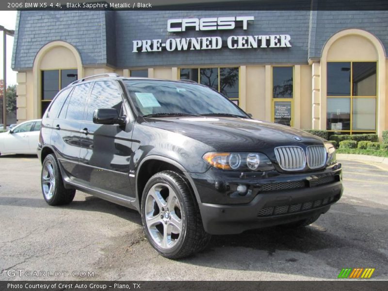 Black Sapphire Metallic / Black 2006 BMW X5 4.4i
