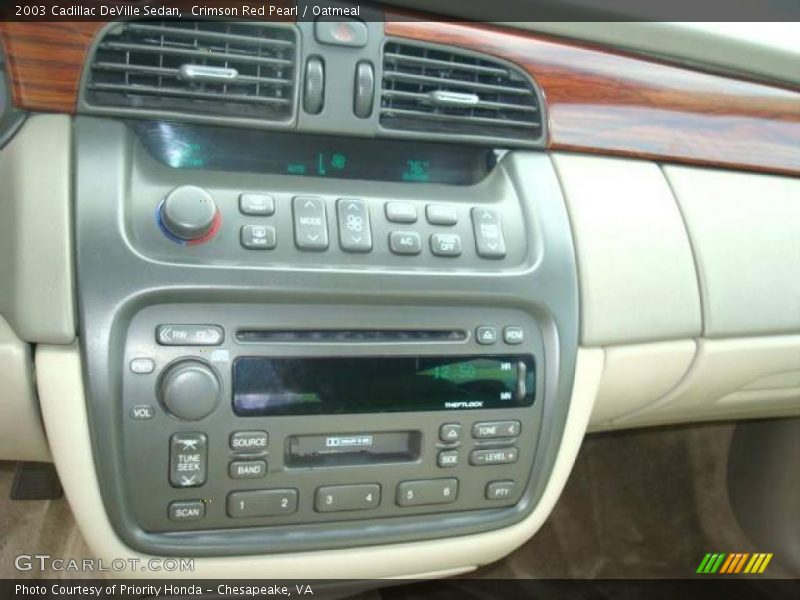 Crimson Red Pearl / Oatmeal 2003 Cadillac DeVille Sedan