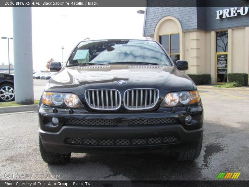 Black Sapphire Metallic / Black 2006 BMW X5 4.4i