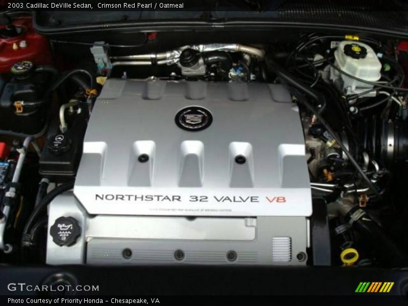 Crimson Red Pearl / Oatmeal 2003 Cadillac DeVille Sedan