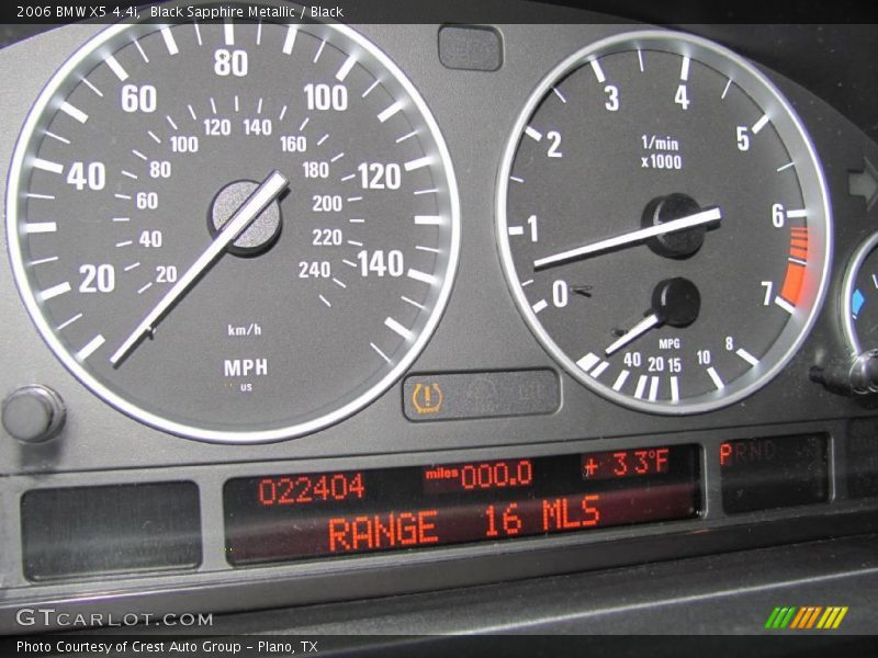 Black Sapphire Metallic / Black 2006 BMW X5 4.4i
