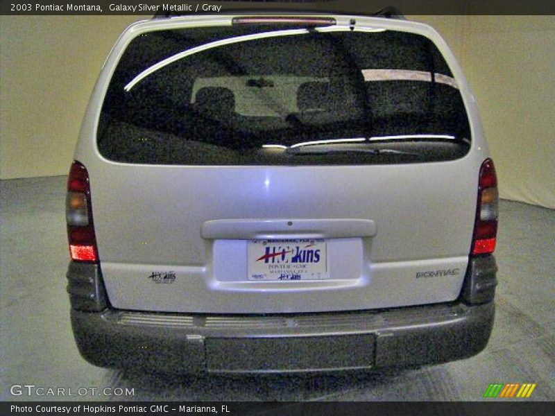 Galaxy Silver Metallic / Gray 2003 Pontiac Montana