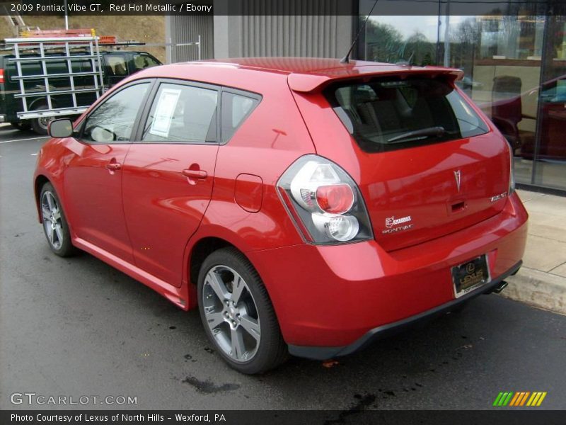 Red Hot Metallic / Ebony 2009 Pontiac Vibe GT