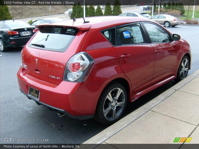 Red Hot Metallic / Ebony 2009 Pontiac Vibe GT
