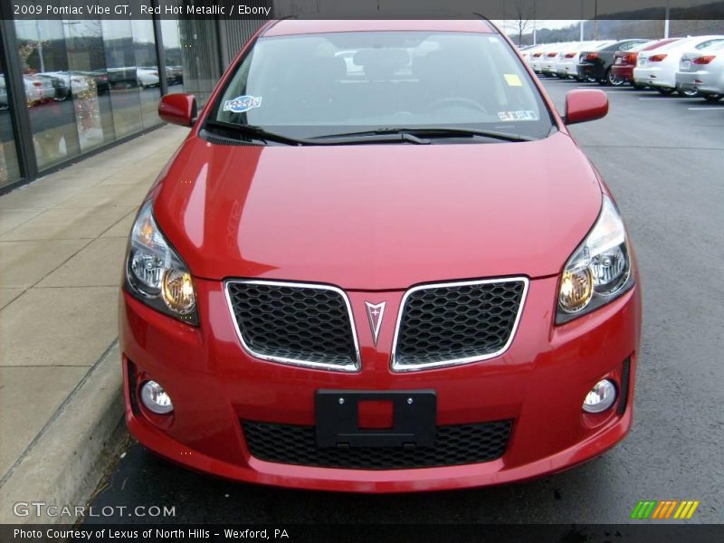Red Hot Metallic / Ebony 2009 Pontiac Vibe GT
