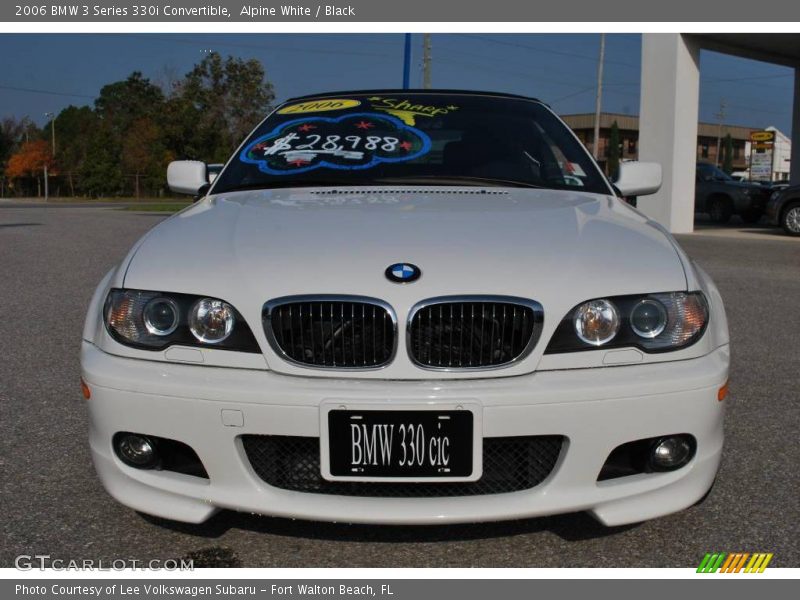 Alpine White / Black 2006 BMW 3 Series 330i Convertible