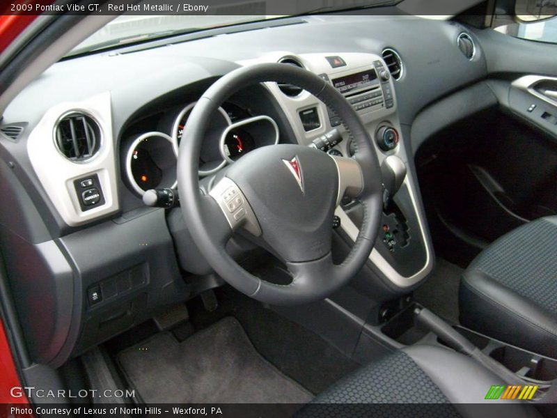 Red Hot Metallic / Ebony 2009 Pontiac Vibe GT