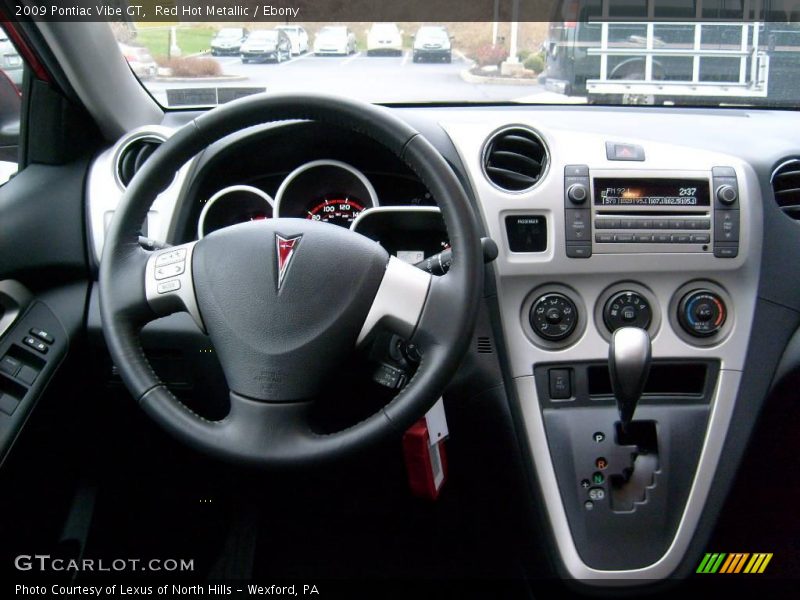 Red Hot Metallic / Ebony 2009 Pontiac Vibe GT