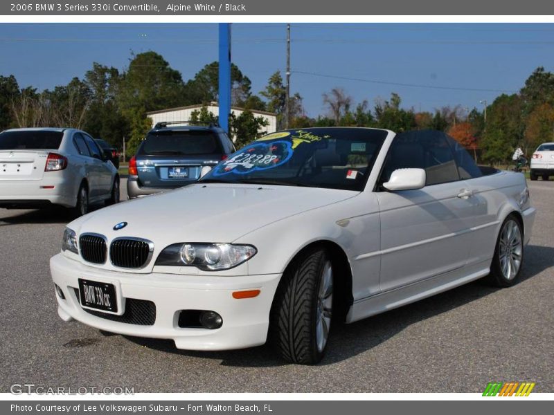 Alpine White / Black 2006 BMW 3 Series 330i Convertible
