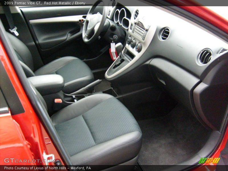 Red Hot Metallic / Ebony 2009 Pontiac Vibe GT
